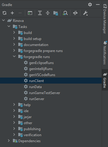 Gradle — runClient